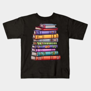 Stack of Books Kids T-Shirt